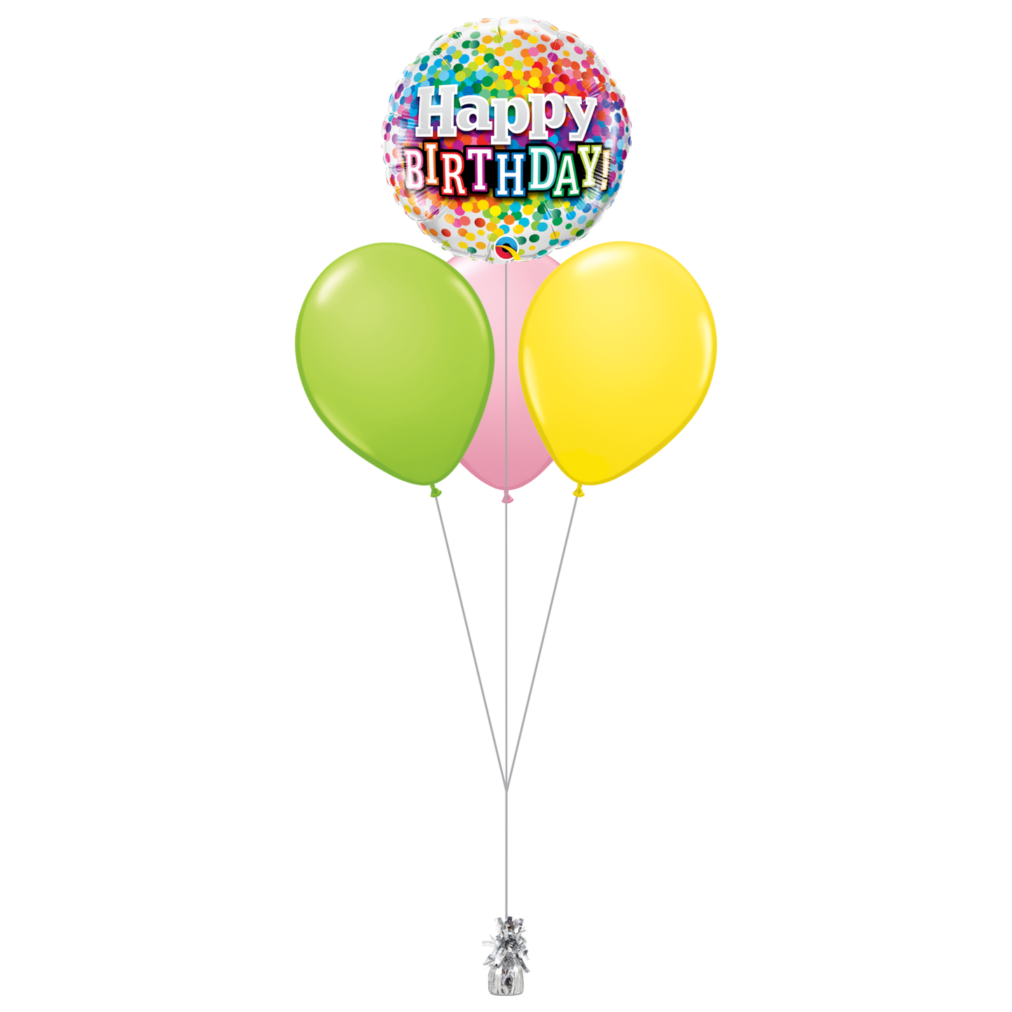 1x 18″ (45cm) Foil, 3x Latex Helium Bouquet