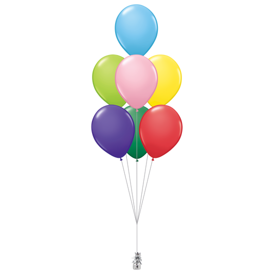 7x Latex Helium Bouquet