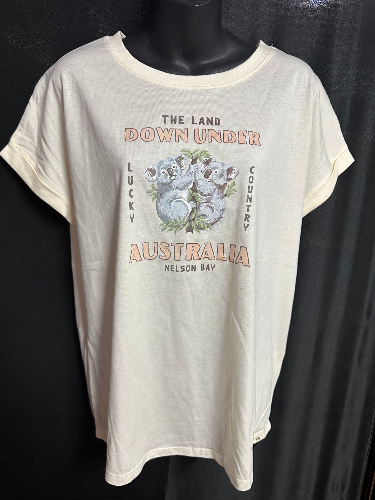T-Shirt Women's Two Koalas - Ivory