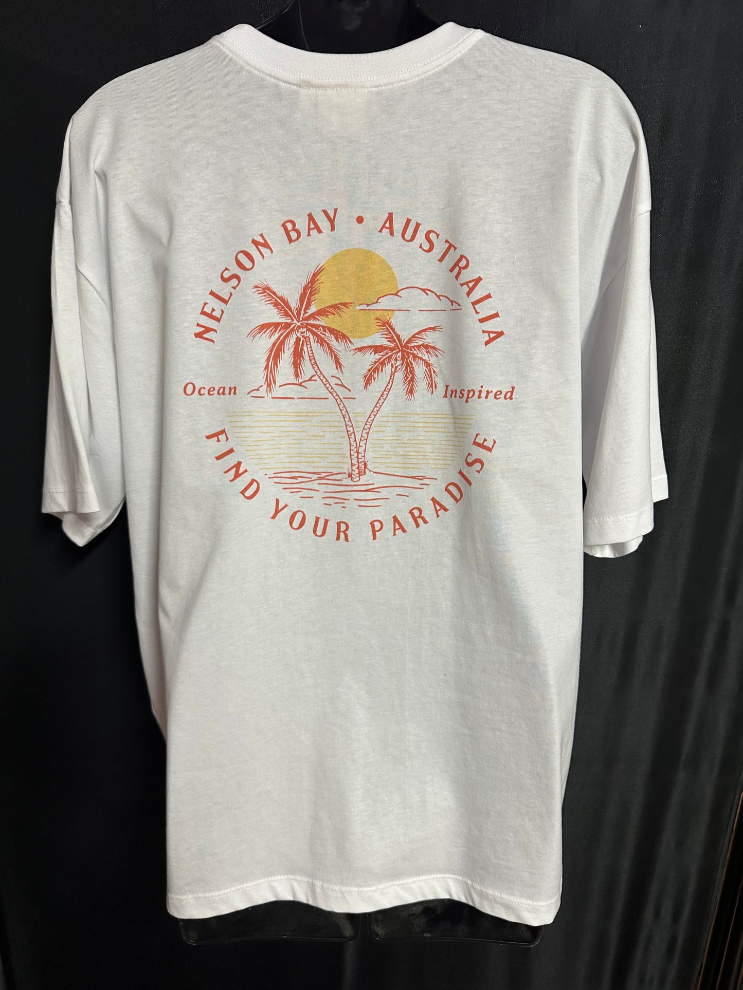 T-Shirt Women's Scenic Palms - White