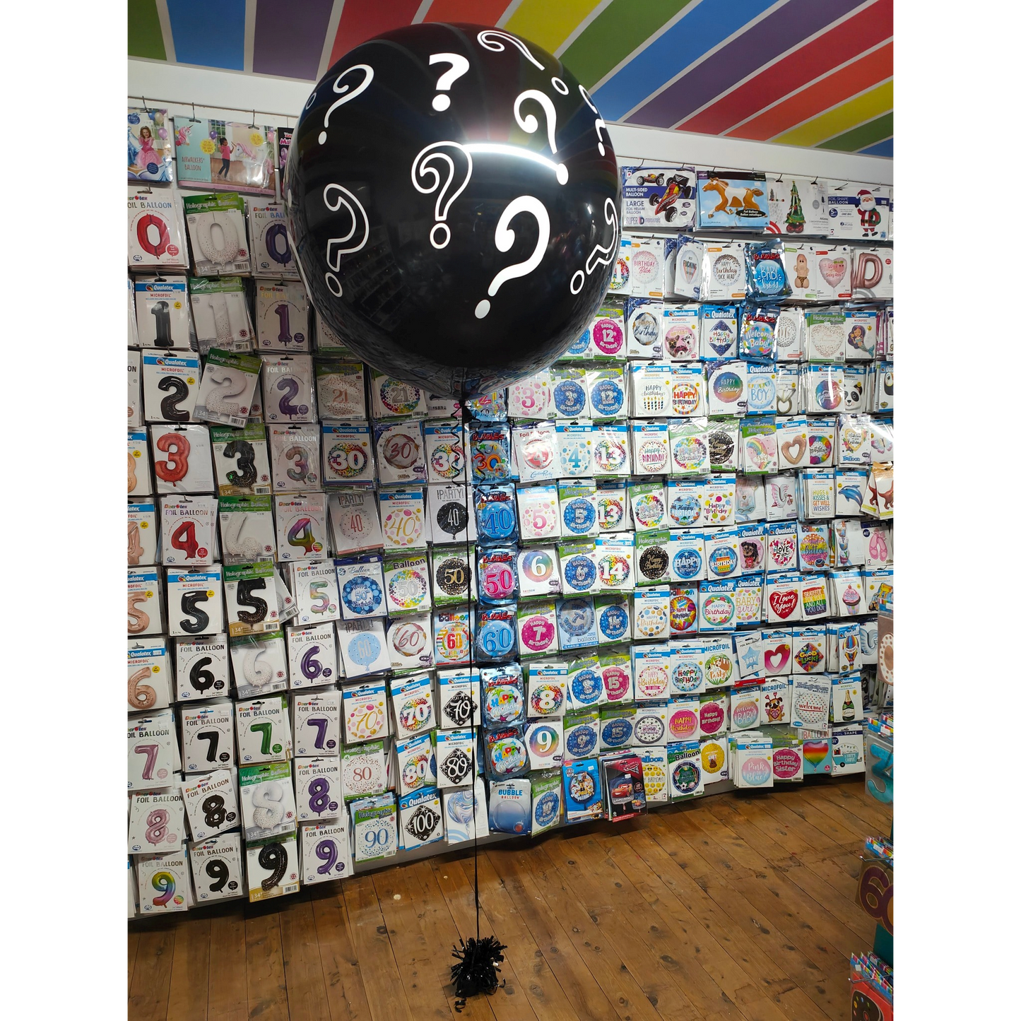 1x Reveal Balloon 3ft (90cm) Latex Helium