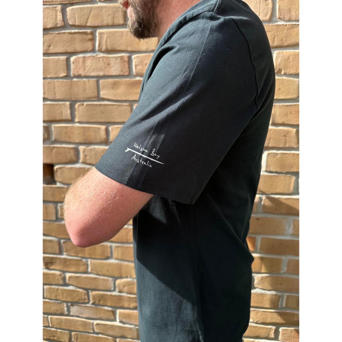 T-Shirt Men's Aus Combi Type - Black