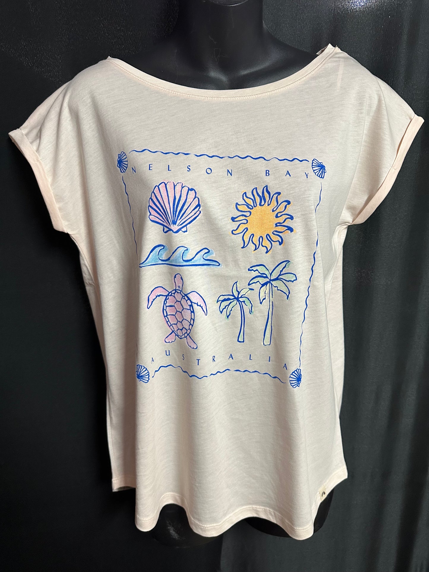 T-Shirt Women's Coastal Icons - Blush