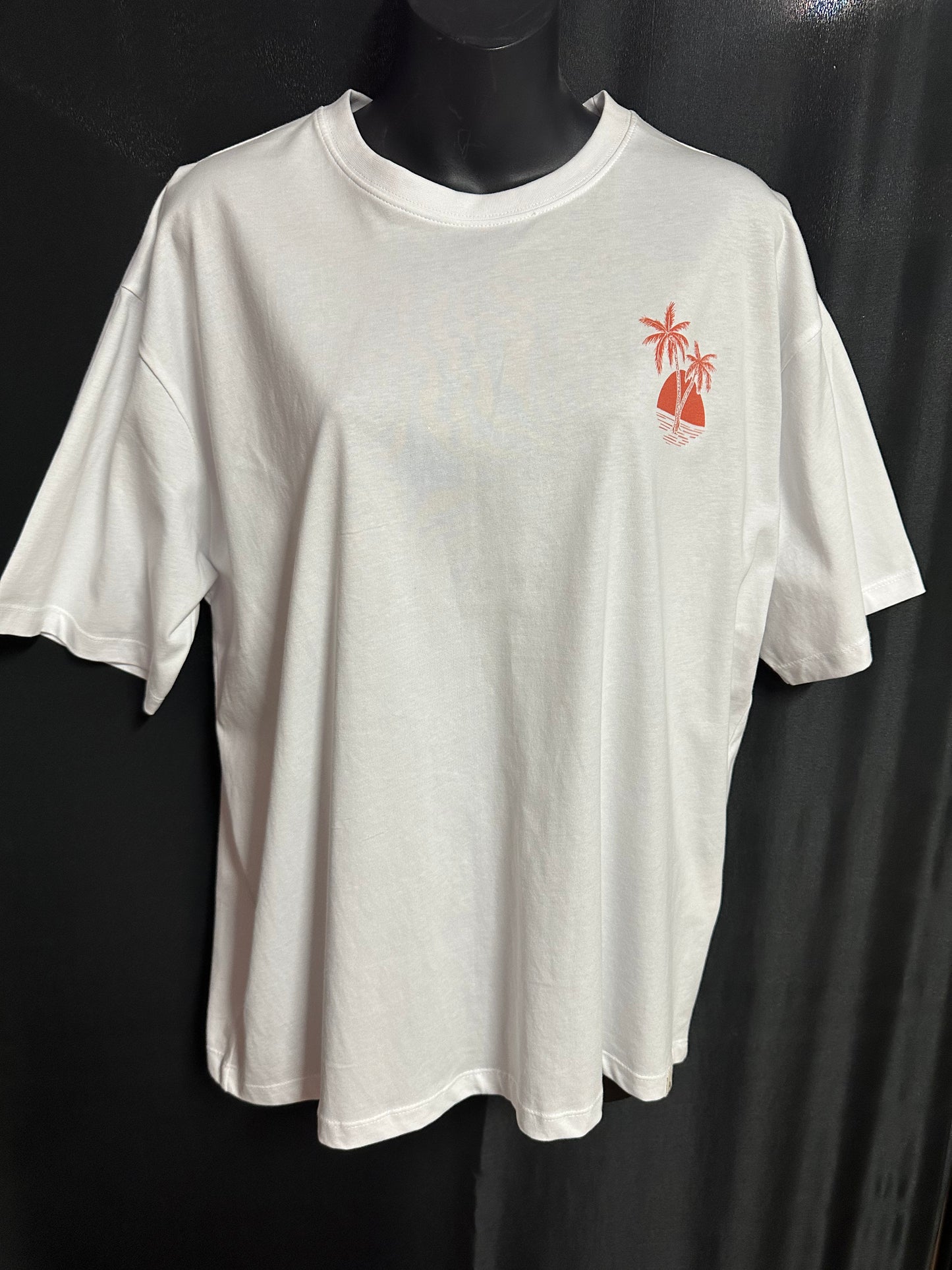 T-Shirt Women's Scenic Palms - White