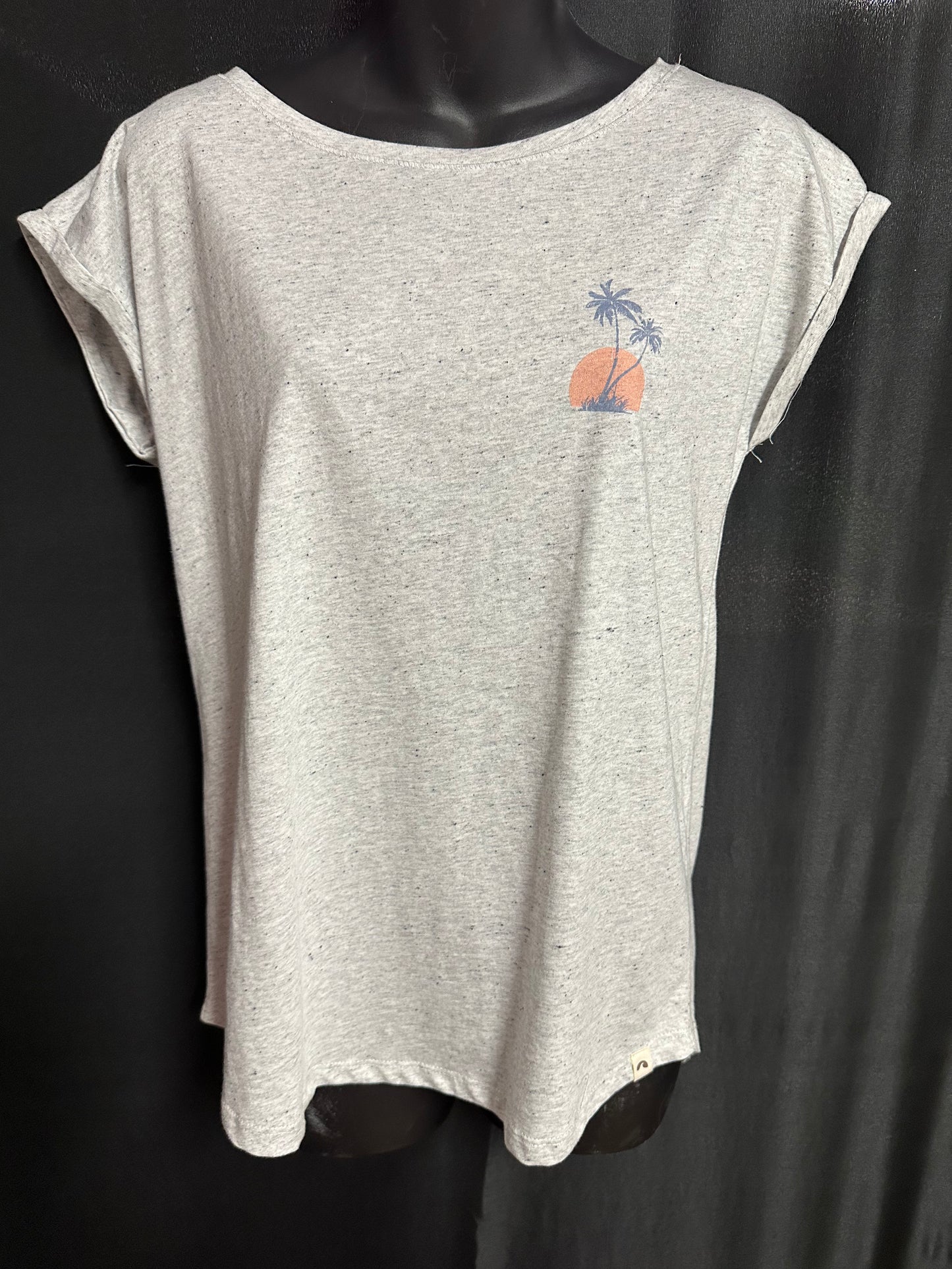 T-Shirt Women's Sunsets - Fleck Grey Marle