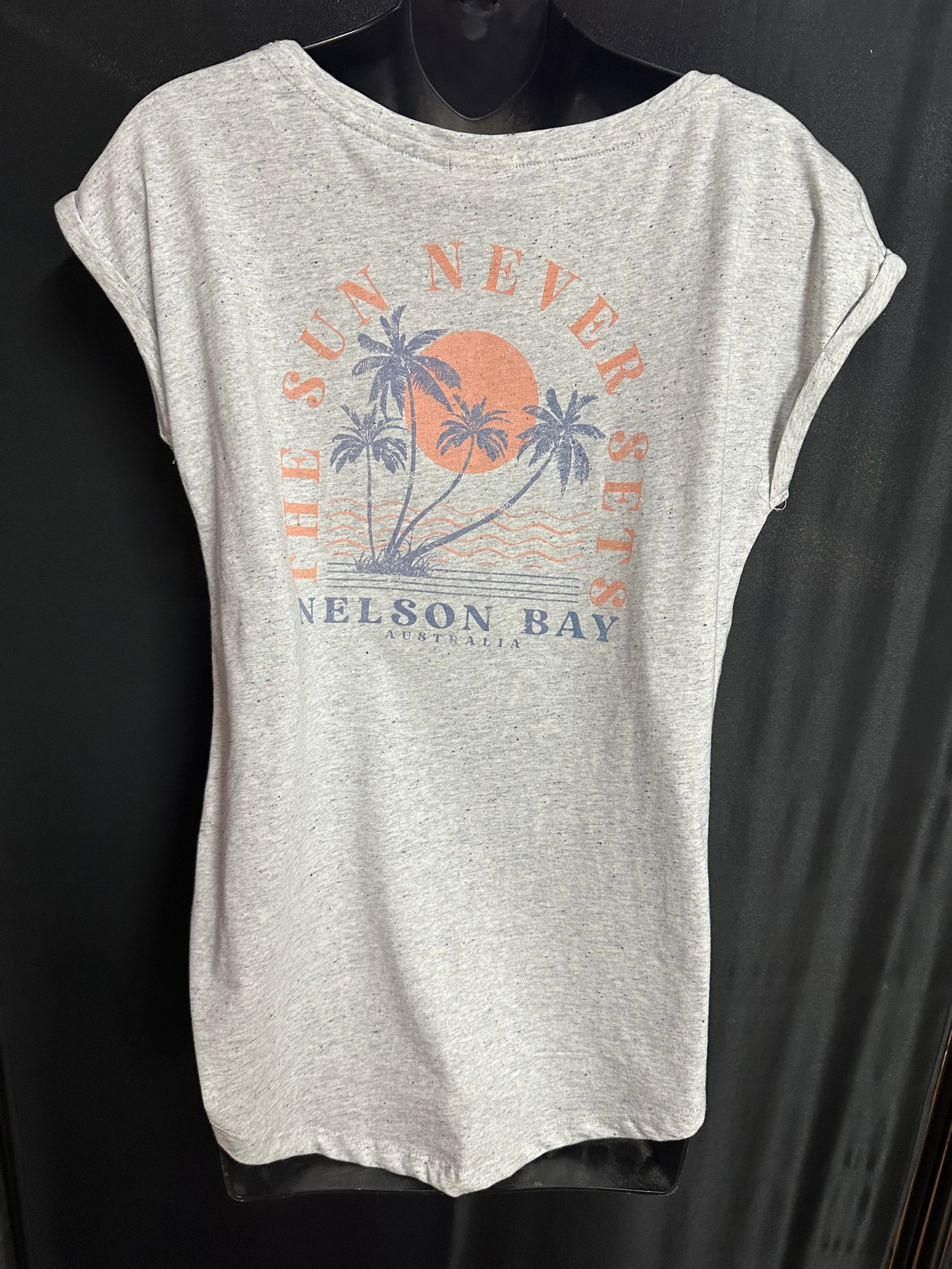 T-Shirt Women's Sunsets - Fleck Grey Marle