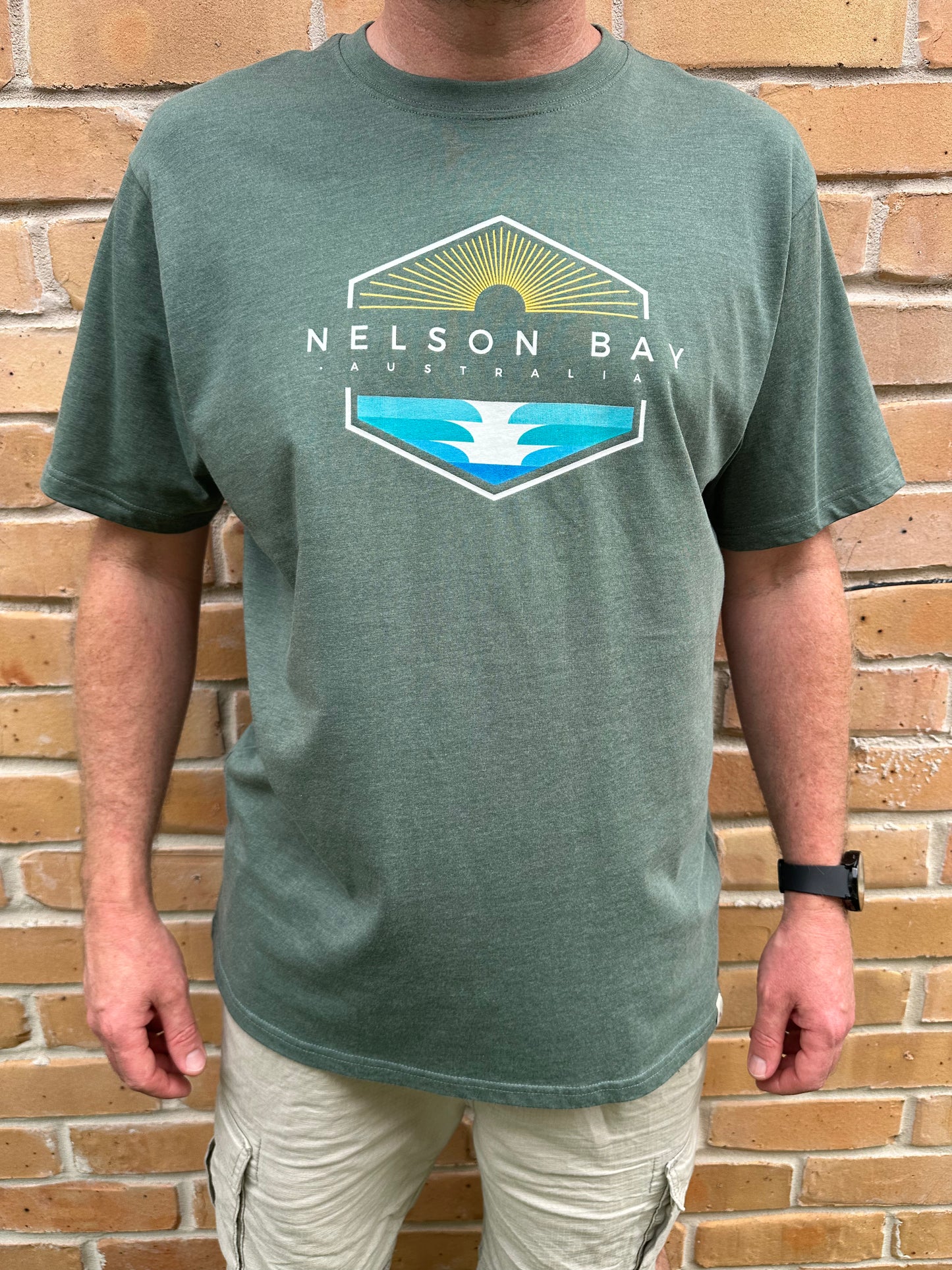 T-Shirt Men's Wave Break - Moss Marle