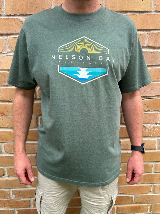 T-Shirt Men's Wave Break - Moss Marle