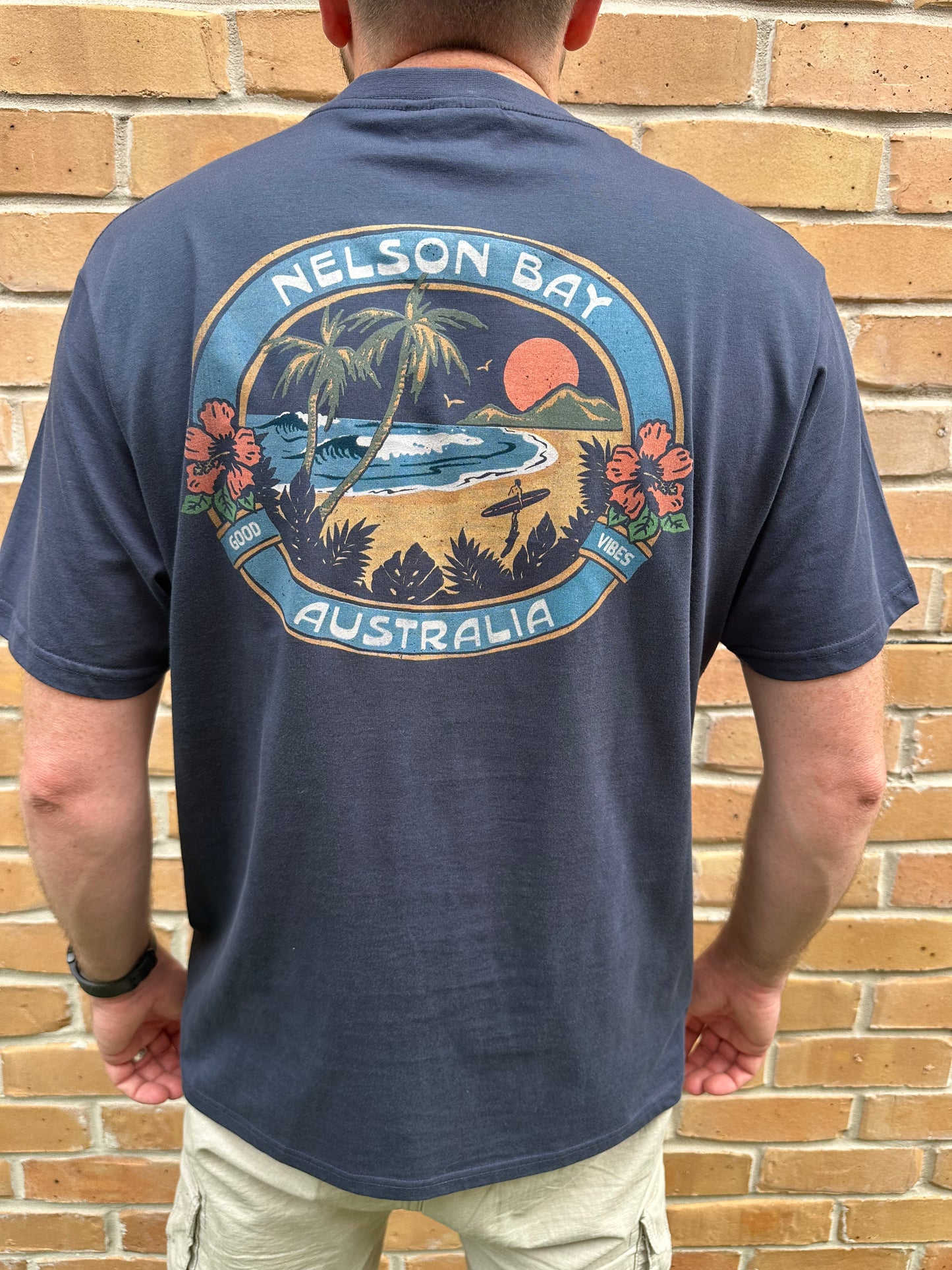 T-Shirt Men's Coastline - Denim