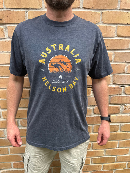 T-Shirt Men's Hero Roo - Denim Marle