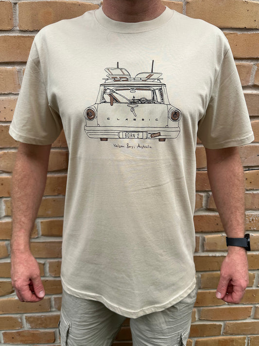 T-Shirt Men's Beach Wagon - Sand