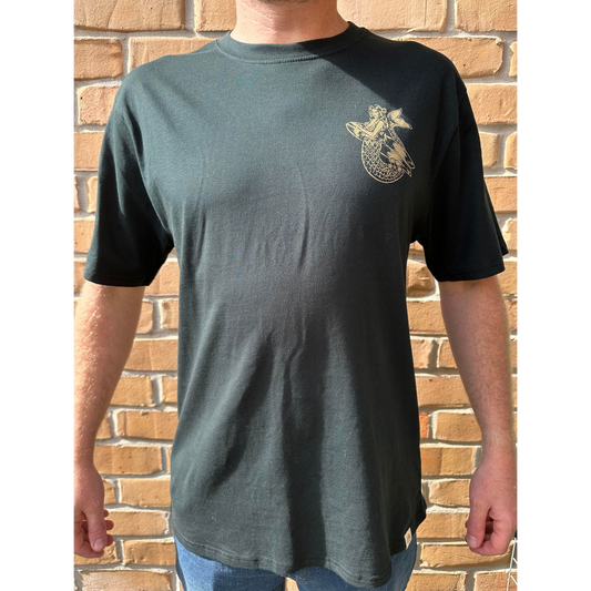 T-Shirt Men's Sunset Mermaid - Washed Black